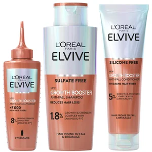 L'Oréal Paris Elvive Growth Booster, Anti-Fall and Hair Thickening, Full Routine Bundle - undefined undefined