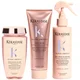 Kérastase Gloss Absolu Shampoo, Conditioner and Treatment Spray Trio, with Glycolic Acid, Hyaluronic Acid and Wild Rose