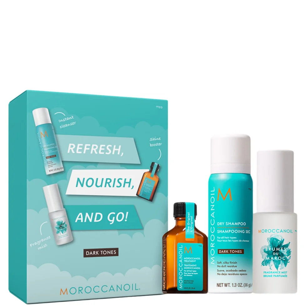Moroccanoil Treatment Oil & Fragrance Set with Free Dry Shampoo - Dark Tones (Worth £37.50) Image 1