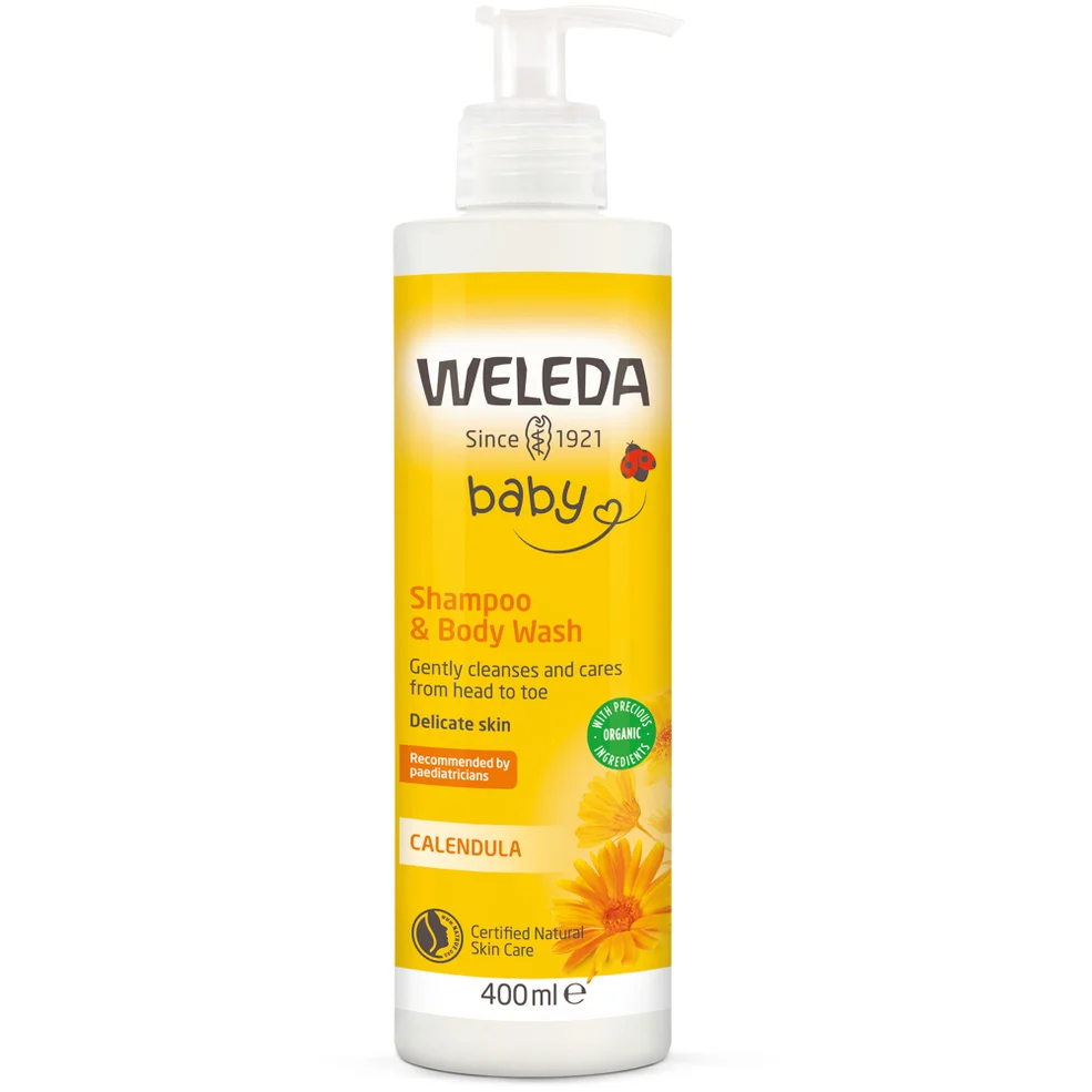 Weleda Calendula Shampoo and Bodywash 400ml Image 1