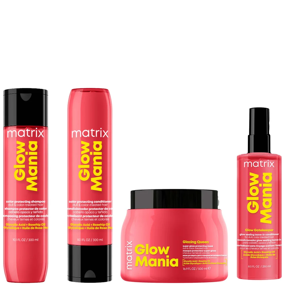 Glow Mania Colour Protecting Set including Shampoo, Conditioner, Leave-In Conditioner, and Mask Image 1
