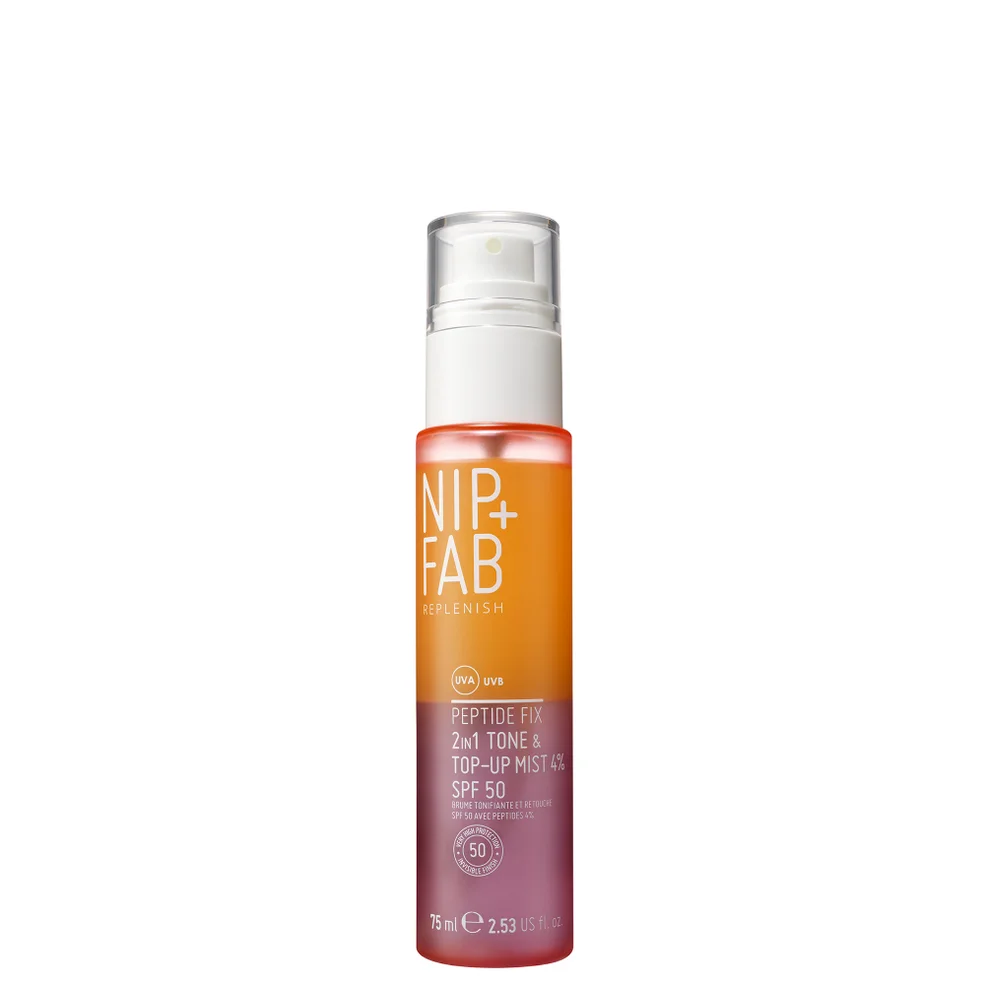 NIP+FAB Peptide Fix 2-in-1 Tone & Top Up SPF50 Mist 4% 75ml Image 1