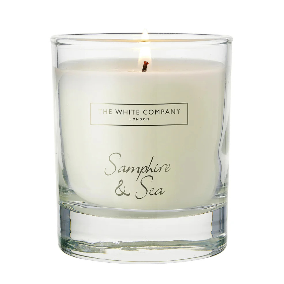 The White Company Samphire & Sea Candle 140g Image 1