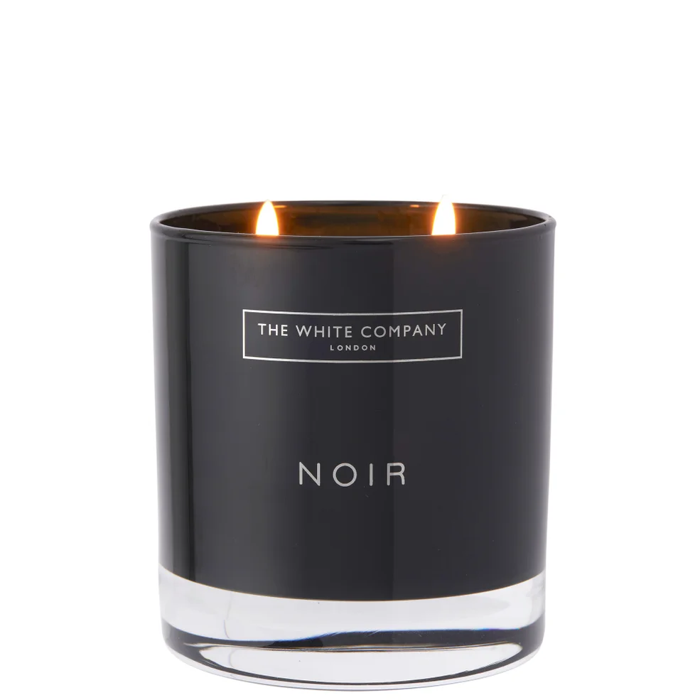 The White Company Noir 2 Wick Candle 280g Image 1