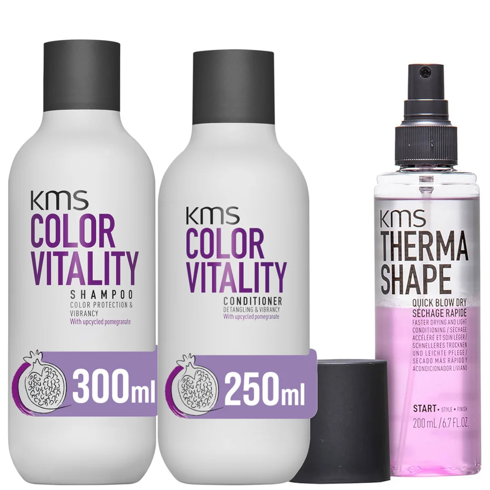 KMS Colour & Heat Protection Bundle for All Hair Types (Worth £66) Image 1