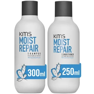 KMS Moist Repair Hair Rescue Shampoo and Conditioner Bundle for Dry and Damaged Hair (Worth £44) - undefined undefined