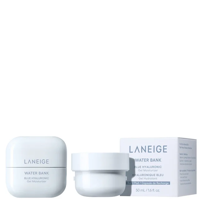 LANEIGE Water Bank Blue Hyaluronic Acid Gel Moisturiser 50ml + Refill 50ml Bundle