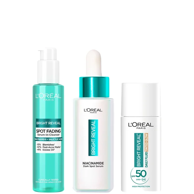 L'Oréal Paris Bright Reveal Dark Spot Defender Routine Bundle