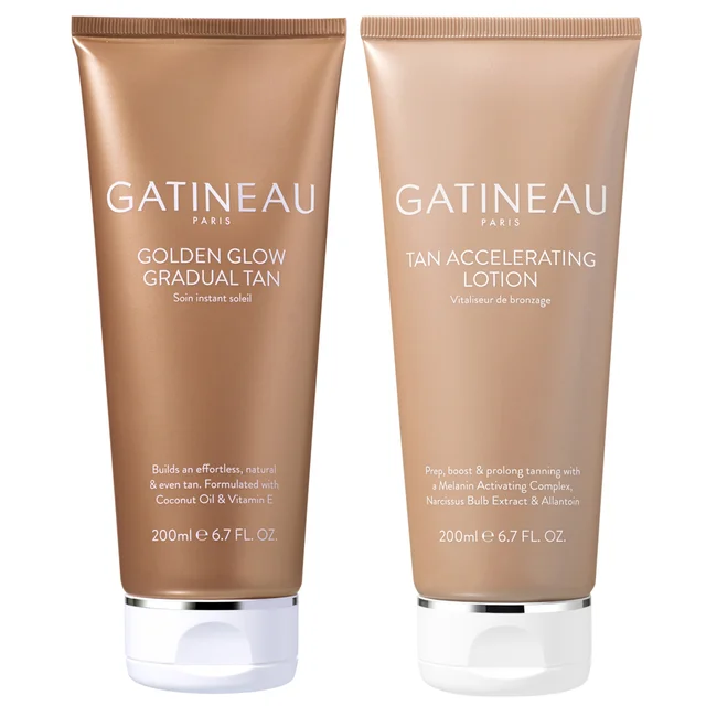 Gatineau Tan Accelerating Lotion and Golden Glow Gradual Tan Giftset (Worth £73)