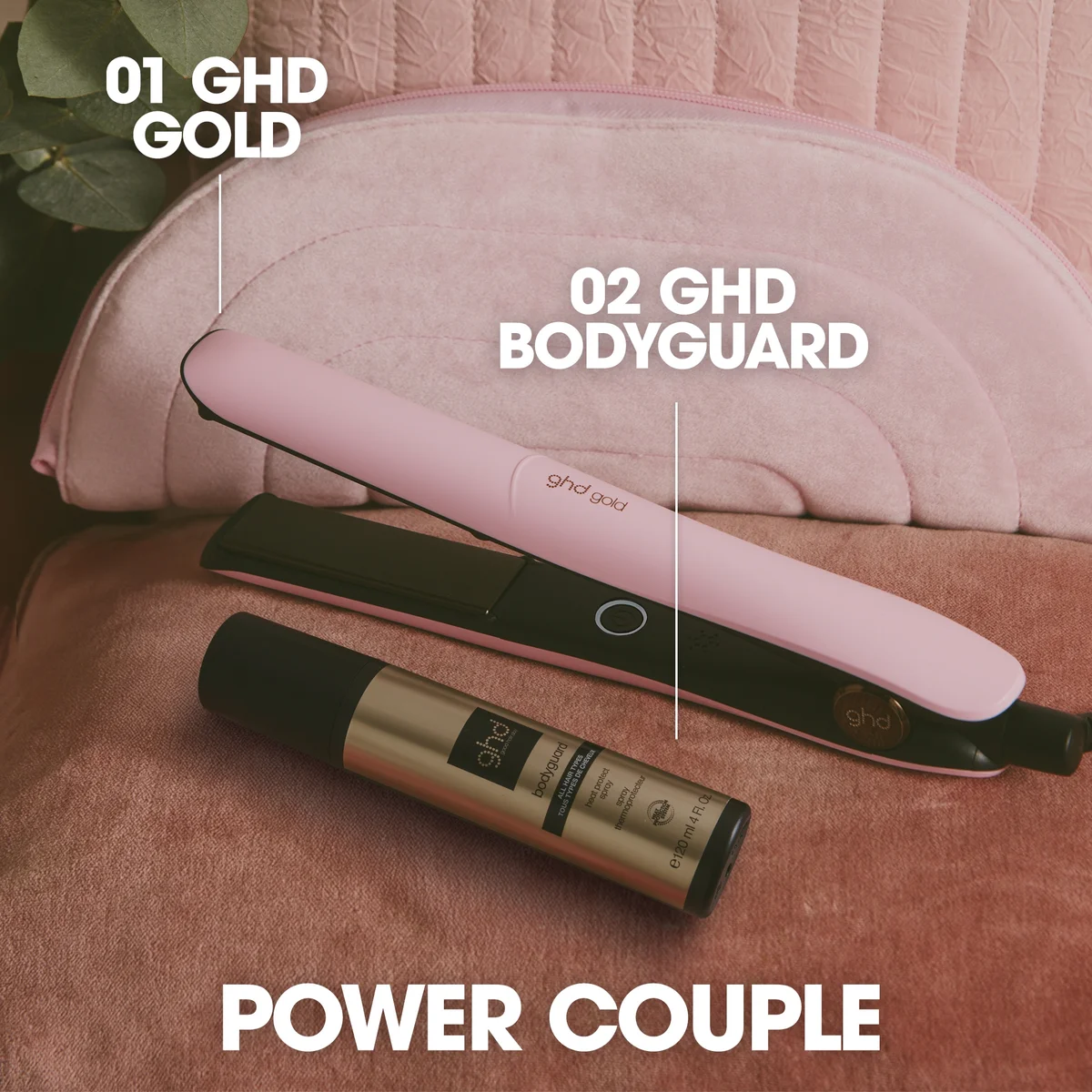 ghd Gold Charity Limited Edition Hair Straightener in Pink