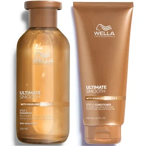 Wella Professionals Ultimate Smooth Shampoo and Conditioner Bundle with Squalane & Omega 9 for Dry, Dull & Frizzy Hair - undefined undefined