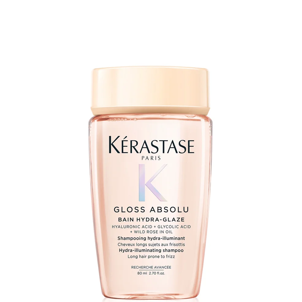 Kérastase Gloss Absolu Shampoo for All Hair Types with Glycolic Acid, Hyaluronic Acid & Wild Rose 80ml Image 1