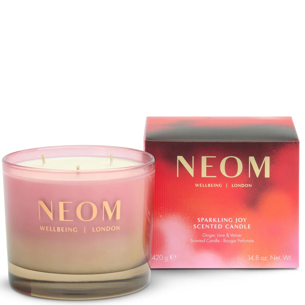 NEOM Sparkling Joy 3 Wick Candle 420g  Image 1