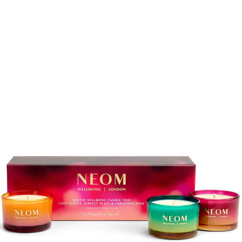 NEOM Winter Wellbeing Candle Trio (Worth £63) Image 1