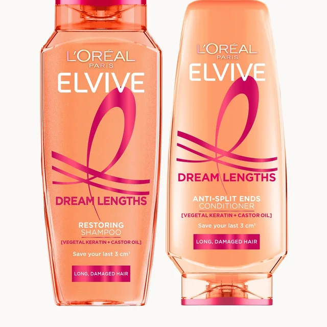 L'Oréal Paris Elvive Dream Lengths Long Hair Shampoo and Conditioner Set
