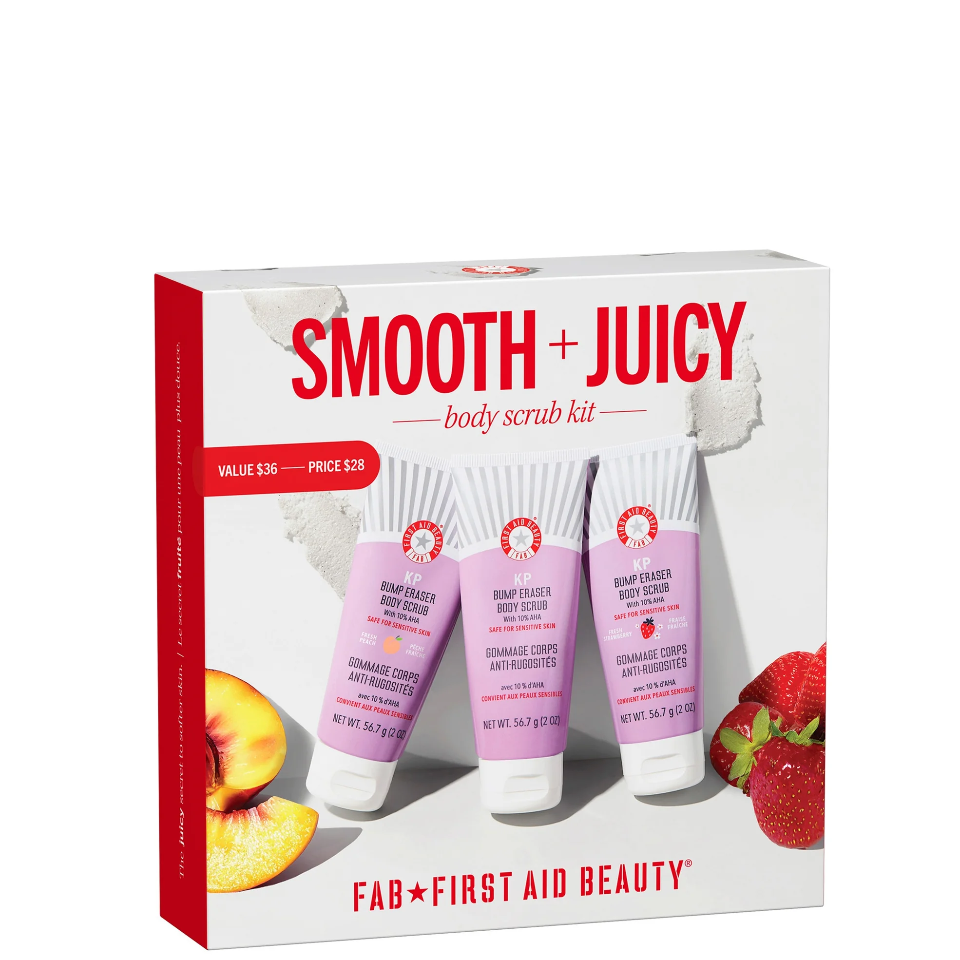 First Aid Beauty Smooth   Juicy Scrub Kit LOOKFANTASTIC First Aid Beauty Smooth   Juicy Scrub Kit LOOKFANTASTIC