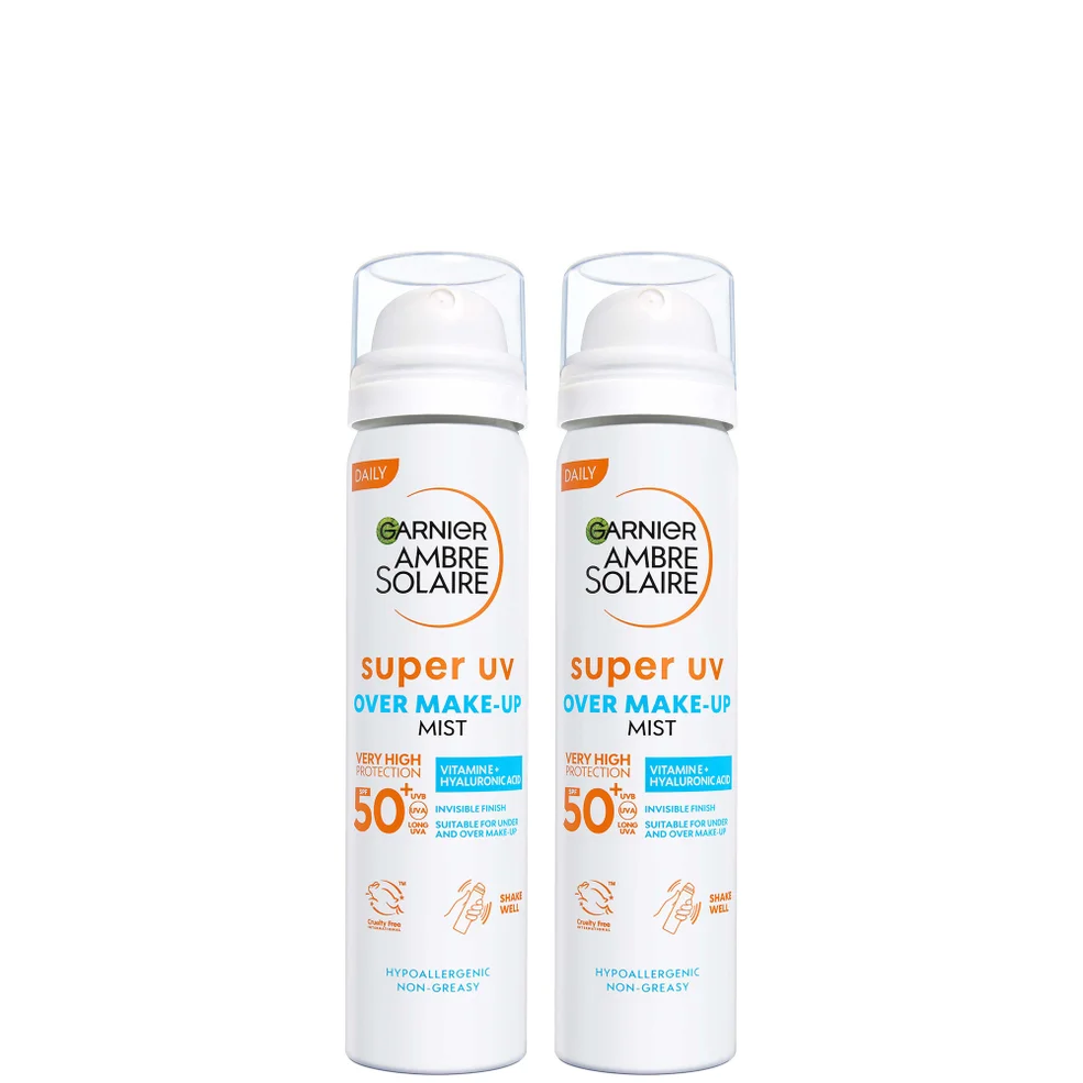 Garnier Ambre Solaire Over Makeup Super UV Protection Mist SPF50+ 75ml Duo Image 1