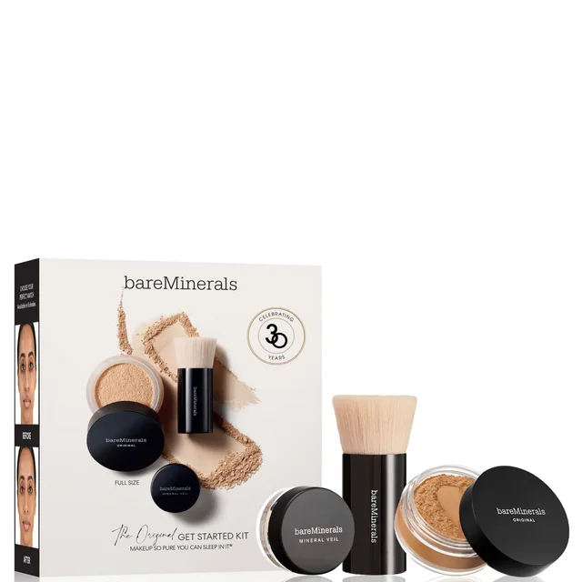 bareMinerals The ORIGINAL Get Started Kit 3-Piece Mineral Makeup Set (Various Shades)