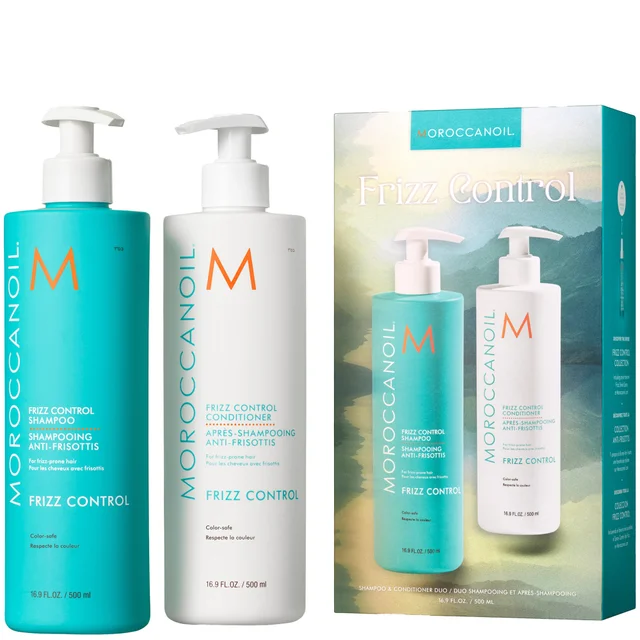 Moroccanoil Frizz Control Shampoo and Conditioner 500ml Duo (Worth £86)