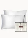SILKE Silk Pillowcase Duo - Queen - White (Worth £170)