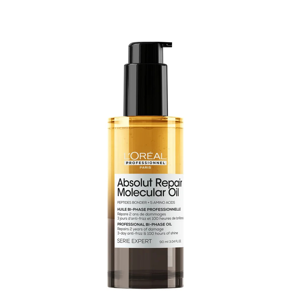 L'Oréal Professionnel Absolut Repair Molecular Bi-Phase Hair Oil for Damaged Hair 90ml, High Shine & Molecular Repair Image 1