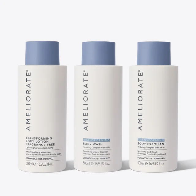 AMELIORATE Smooth Skin Supersize Bundle, Fragrance Free (Worth £83)
