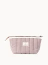 Flat Lay London Essential Pouch - Mocha Gingham with Frill