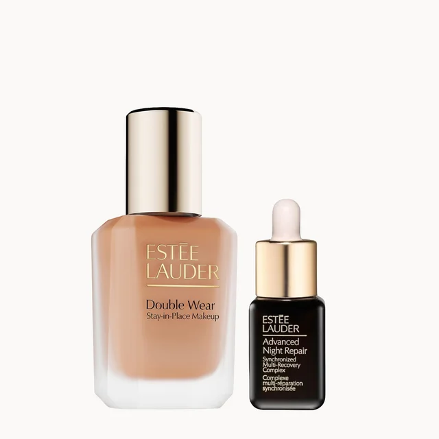 Estee Lauder Double Wear Stay-in-Place Makeup & Advanced Night Repair Serum Bundle (Various Shades)