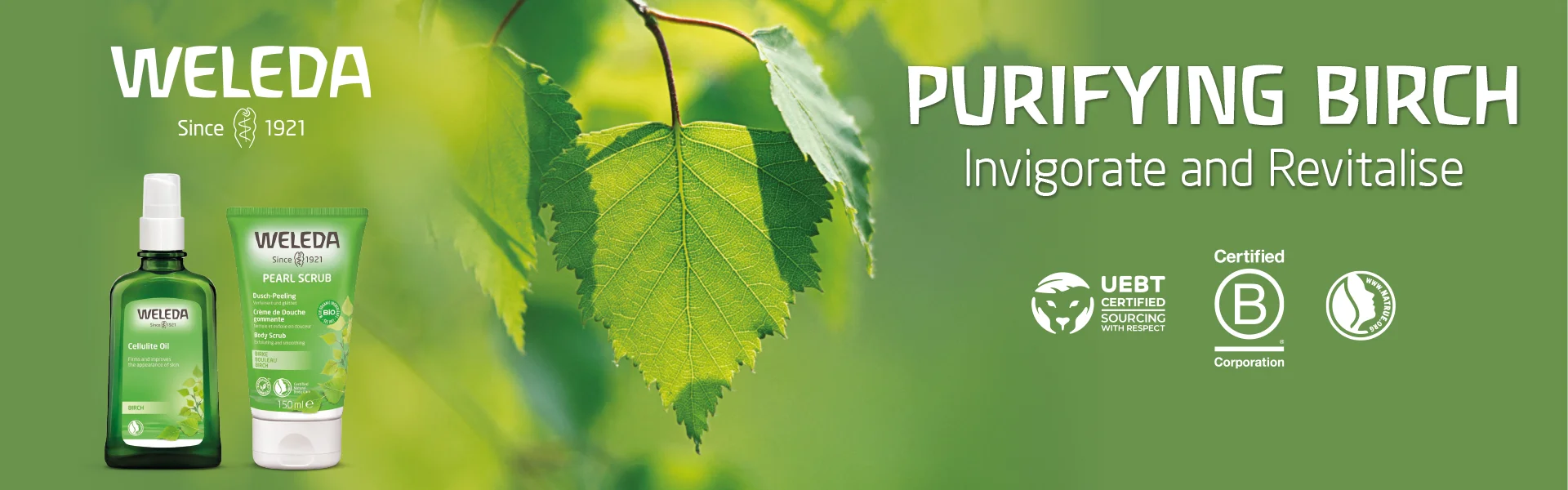 Weleda Birch Brand Page Banner